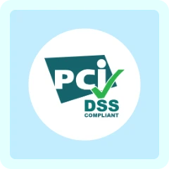 PCI DSS compliant badge